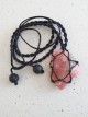 Rhodochrosite & Black Lava